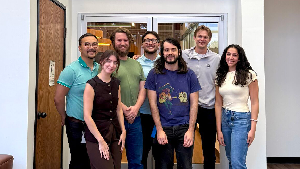 A group of people standing together.